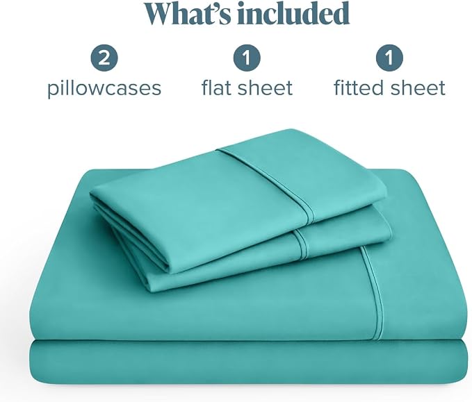 Bare Home King Sheet Set - 1800 Ultra-Soft (King, Turquoise) | Deep Pockets 6 to 15 Inches, Breathable, Hypoallergenic, Hotel Luxury, Easy Fit, Soft, All-Season