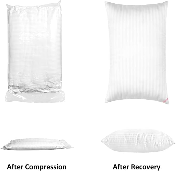 EIUE Hotel Collection Bed Pillows for Sleeping 2 Pack Queen Size,Pillows for Side and Back Sleepers,Super Soft Down Alternative Microfiber Filled Pillows,20 x 30 Inches