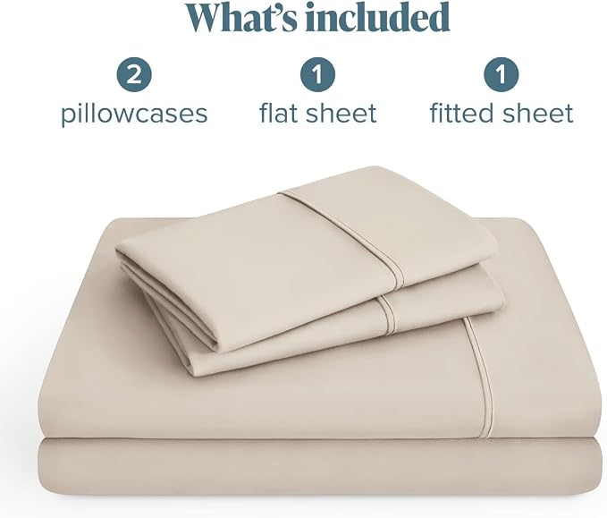 Bare Home Queen Sheet Set - 1800 Ultra-Soft (Queen, Wheat) | Deep Pockets 6 to 15 Inches, Breathable, Hypoallergenic, Hotel Luxury, Easy Fit, Soft, All-Season