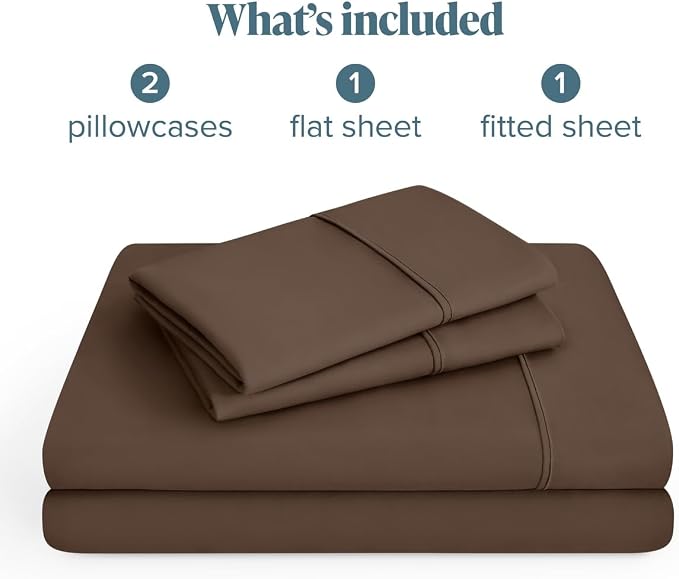 Bare Home King Sheet Set - 1800 Ultra-Soft (King, Cocoa) | Deep Pockets 6 to 15 Inches, Breathable, Hypoallergenic, Hotel Luxury, Easy Fit, Soft, All-Season