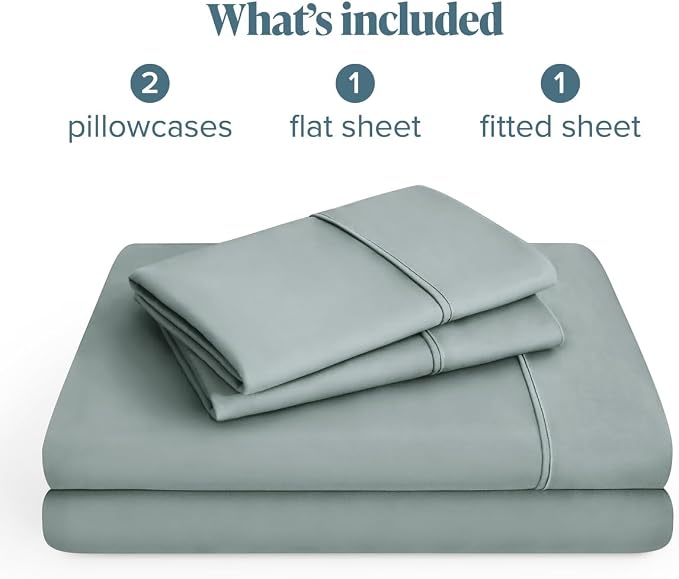 Bare Home King Sheet Set - 1800 Ultra-Soft (King, Sea Spray) | Deep Pockets 6 to 15 Inches, Breathable, Hypoallergenic, Hotel Luxury, Easy Fit, Soft, All-Season