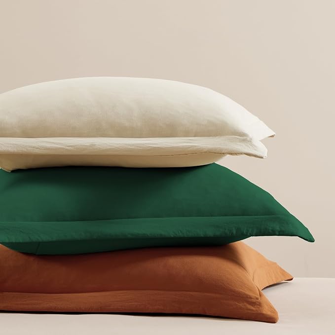 Full Size Comforter Sets-7 Pieces Ultra Soft Bed in a Bag Full Bedding Sets | Prewashed All Season Comforter with Sheets, Pillow Shams & Pillowcases,Emerald Green