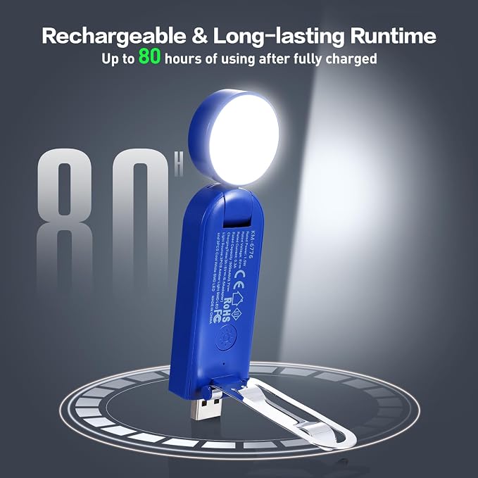 VAVOFO USB Rechargeable Book Light, Bookmark Clip on LED Reading Light | 3 Colors 9 Lighting modes clip on book light, Eye Care Glow for Bed Reading, Christmas Gift for Bookworms, Book Accesories