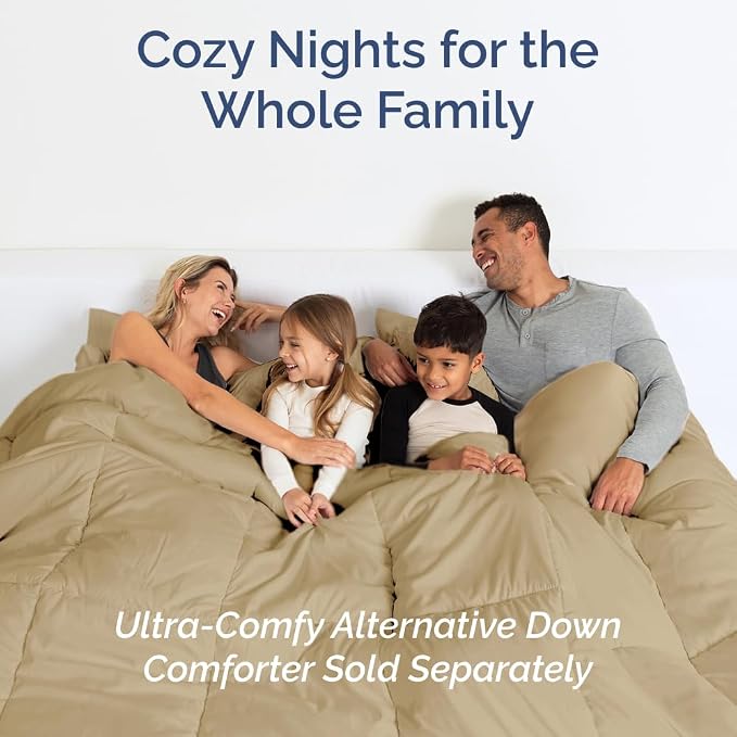 Full Size 4 Piece Sheet Set - Comfy Breathable & Cooling Sheets - Beige | Hotel Luxury Bed Sheets for Women & Men, Deep Pockets, Easy-Fit, Extra Soft and Wrinkle Free Sheets, Oeko-Tex Bed Sheet Set