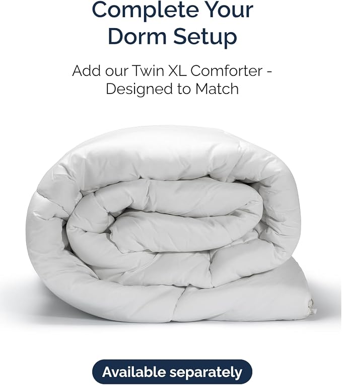 Twin 4 Piece Bed Sheet Set - Breathable & Cooling Sheets - Striped White | Ultra Soft Hotel Luxury Bedding Set with 8-16 Inch Deep Pockets, 1 Flat & 1 Fitted Sheet & 2 Pillowcases, Wrinkle & Fade Free