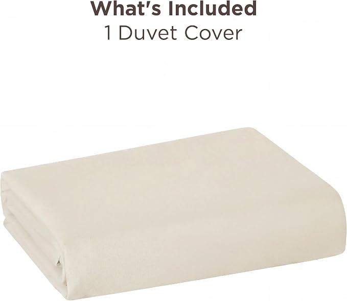 Bedsure Duvet Cover Queen Size, Soft Double Brushed Bedding, Light Beige | For Kids & Adults, 90"x90", Only 1 Comforter Cover, No Pillow Shams, Hotel Luxury, Breathable, Lightweight, Zipper Closure