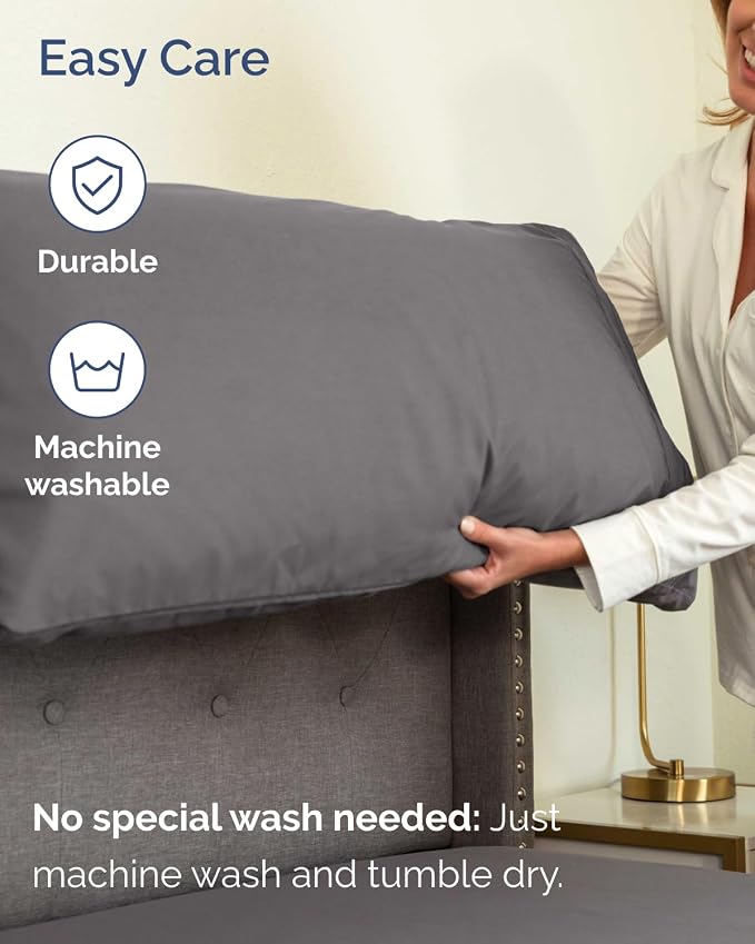 Extra Deep Flex Top Split Head King Sheet Set - 6 Piece Breathable and Cooling Sheets - Hotel Luxury Bedding for Women, Men, Kids & Teens - Easy Secure Fit - Extra Deep Pockets - Dark Grey