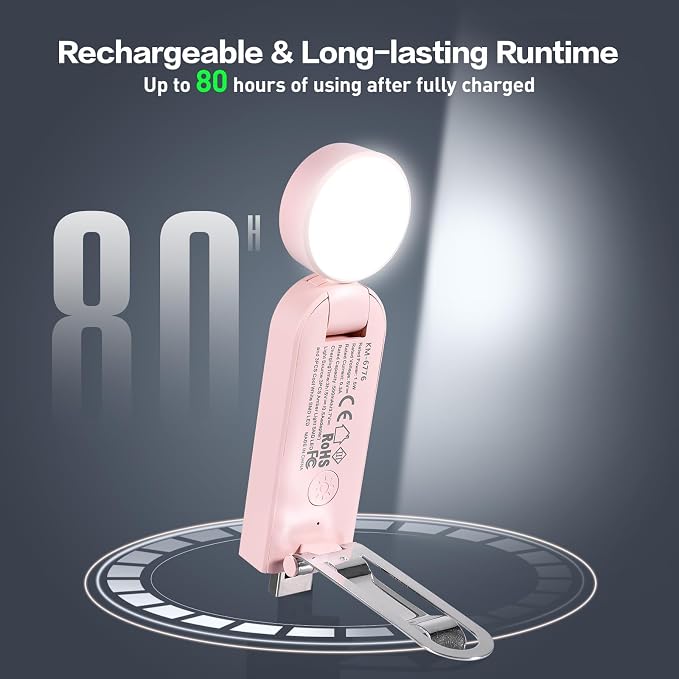 VAVOFO USB Rechargeable Book Light, Bookmark Clip on LED Reading Light | 3 Colors 9 Lighting modes clip on book light, Eye Care Glow for Bed Reading, Christmas Gift for Bookworms, Book Accesories