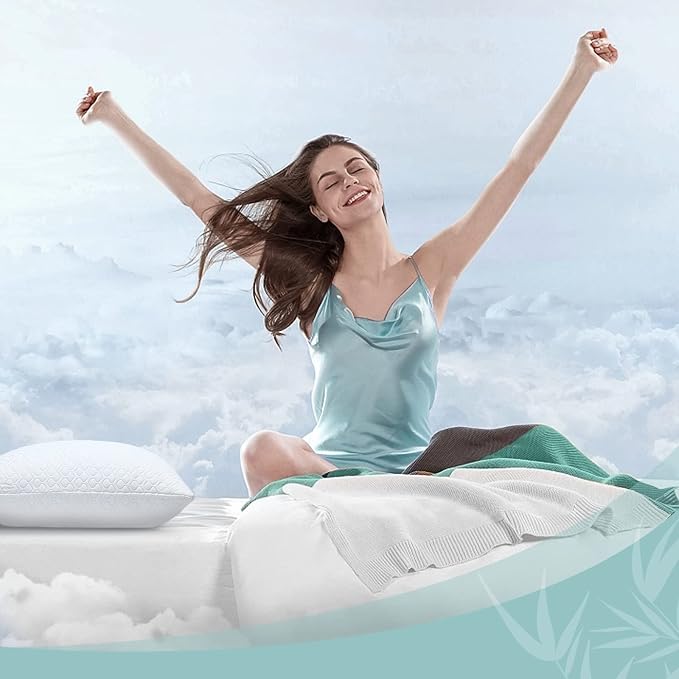 Extra Thick Body Pillow Memory Foam – Long Pillow for Adults – Thicker Inner Case – Soft & Cooling Double Pillowcases, 20 x 54 inchesThicker Inner Body Pillow