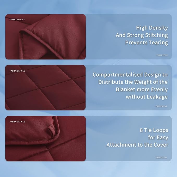 Weighted Blanket for Adults (25 lbs, 60" x 80") Queen Size Soft Cooling Heavy Blanket Sleeping, Apply to 240-260 lbs Body, Thick Breathable Blanket with Glass Bead, Easy Care