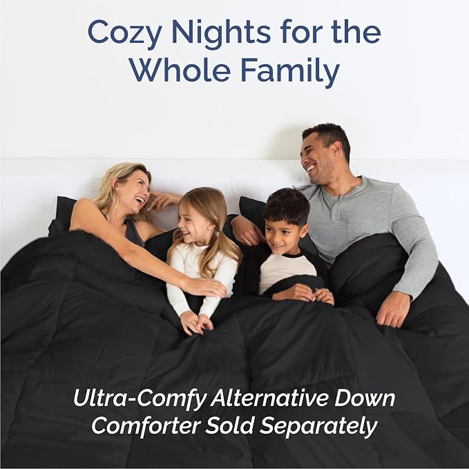 Queen 6 Piece Bed Sheet Set - Comfy, Breathable & Cooling Sheets - Black | Ultra-Soft Hotel Luxury Bedding Set w/ 8-16 Inch Deep Pockets, 1 Flat & 1 Fitted Sheet & 4 Pillowcases, Wrinkle & Fade Free