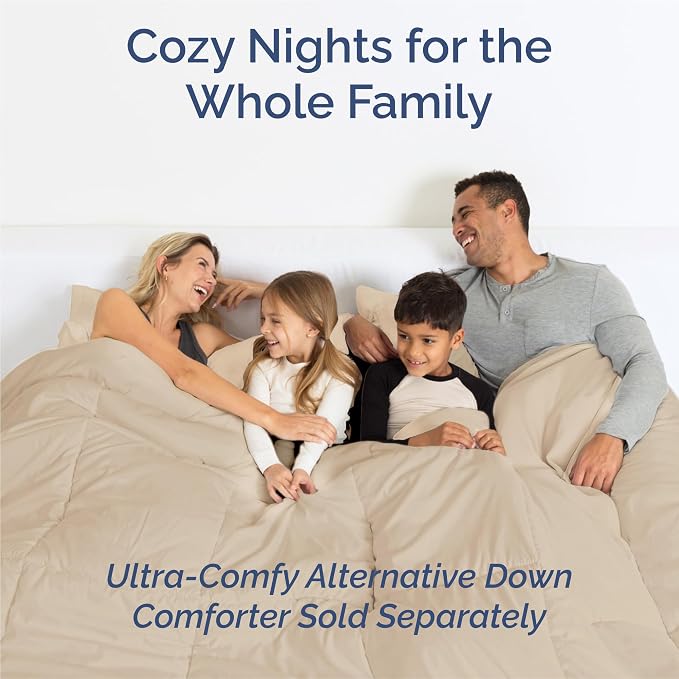 King 6 Piece Bed Sheet Set - Comfy, Breathable & Cooling Sheets - Cream | Ultra Soft Hotel Luxury Bedding Set w/ 8-16 Inch Deep Pockets - 1 Flat & 1 Fitted Sheet & 4 Pillowcases - Wrinkle & Fade Free