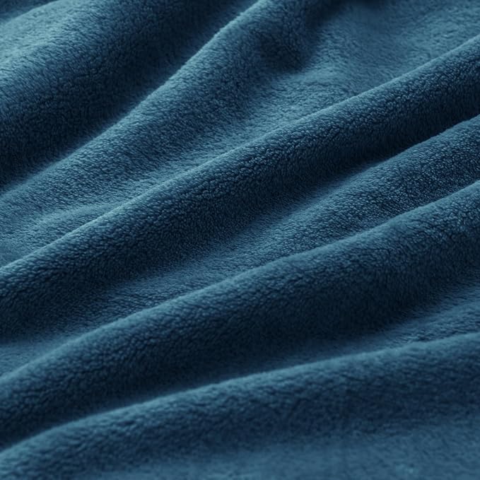 BEDELITE Fleece Blanket Soft Plush Throw for Couch Mineral Blue 50"x60" | Ultra Soft Fleece, Plush Microfiber, Lightweight Warmth, All Season Comfort, Fade Resistant, Machine Washable, Couch Sofa Bed