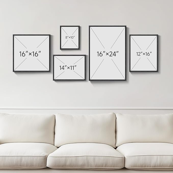 Large Framed Colorful Matisse Canvas Wall Art for Living Room, 5 Piece | Abstract modern, Botanical painting prints, Geometric aesthetic, Fine art style, Dining room, Office decor