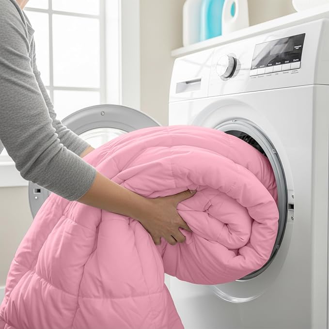 Utopia Bedding Duvet Insert, Comforter King Size 90 x 102 Inches, Pink | Cozy All Season Comforter for Kids and Teens, Unisex, Down Alternative Fill, Soft Microfiber Shell, Machine Washable.