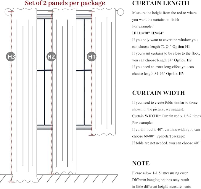 Cute Blackout Curtains 60 Inches Extra Wide Linen 108 Inch Length for Living Room/Sliding Glass Door,Pleated Heavy Duty Thermal Drapes for Winter Thick Large Window(60"Wx108"L 2 Panels Warm Cream)