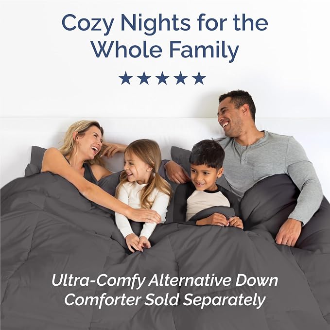 Full Size 4 Piece Sheet Set - Comfy Breathable & Cooling Sheets - Dark Grey | Hotel Luxury Bed Sheets for Women & Men, Deep Pockets, Easy-Fit, Extra Soft and Wrinkle Free Sheets, Oeko-Tex Bed Sheet Set