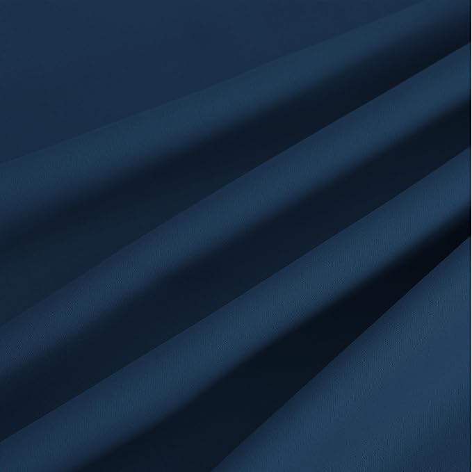 NICETOWN Morrocan Blue Room Darkening Curtains 90 Inches Long 2 Panels for Living Room, Bedroom, Nursery Summer Thermal Insulated Blackout Drapes Grommet Noise Reducing Window Curtains, W40