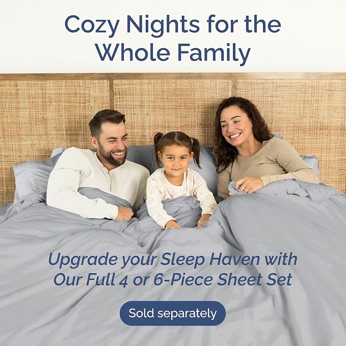 Twin Flat Sheet - Single Top Flat Sheet Only - Soft & Cooling - Steel Blue | Hotel Luxury Top Flat Sheet Only, Ultra-Soft, Breathable & Cooling, Fade & Wrinkle Free, Easy-Care, Stain & Shrink Resistant