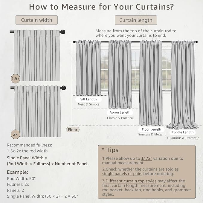 jinchan Boho Blackout Curtains 96 Inches Long for Bedroom Living Room | Sage Green on Beige Geometric Printed Back Tab Rod Pocket Farmhouse Curtains Room Darkening Thermal Window Treatment 2 Panels