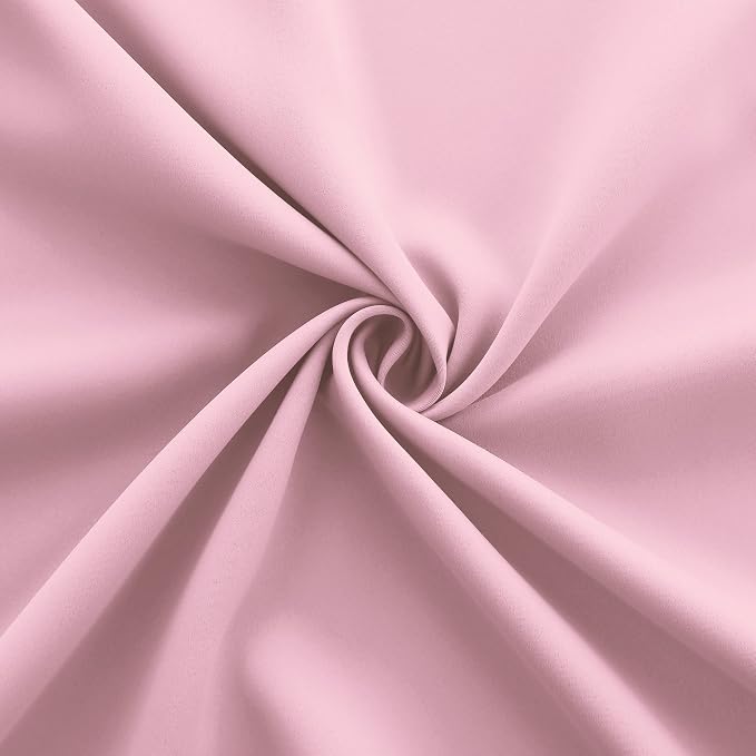 KOUFALL Light Pink Blackout Curtains 72 x 84 Inches Long for Girls Bedroom Nursery,Cute Teen Girl Room Decor,2 Panels Baby Pink Black Out Curtains for Toddler Little Girl