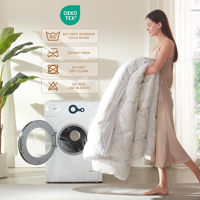 PRIMESOFT King Size Mattress Topper, Thick Pillow Top Mattress Pad,Up to 21 Inch Deep Pocket,Soft Breathable Mattress Pad for Back Pain, Waterproof Protector Cover(White)