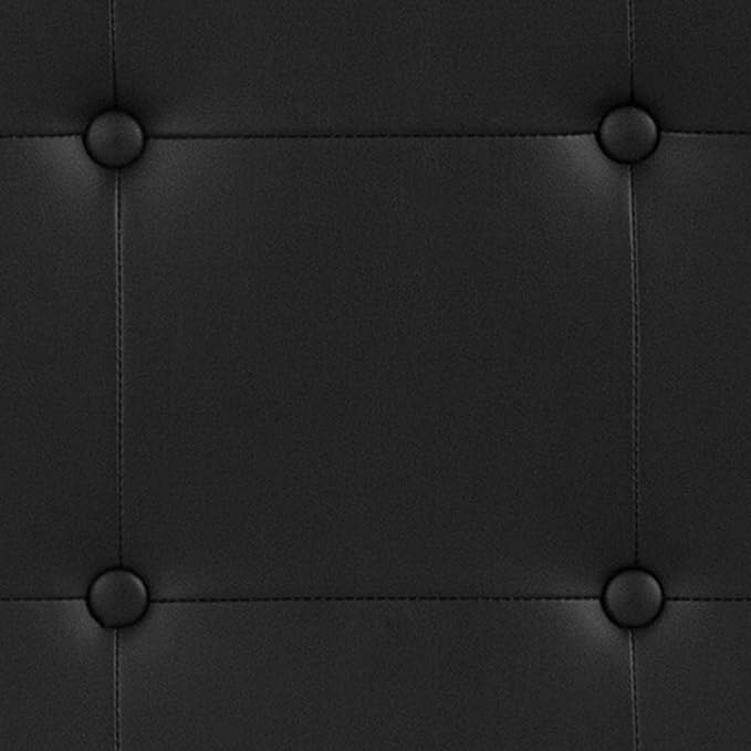 Flash Furniture Full Tufted Vinyl Headboard, Black | Adjustable Height, Easy Install, Bedroom Decor