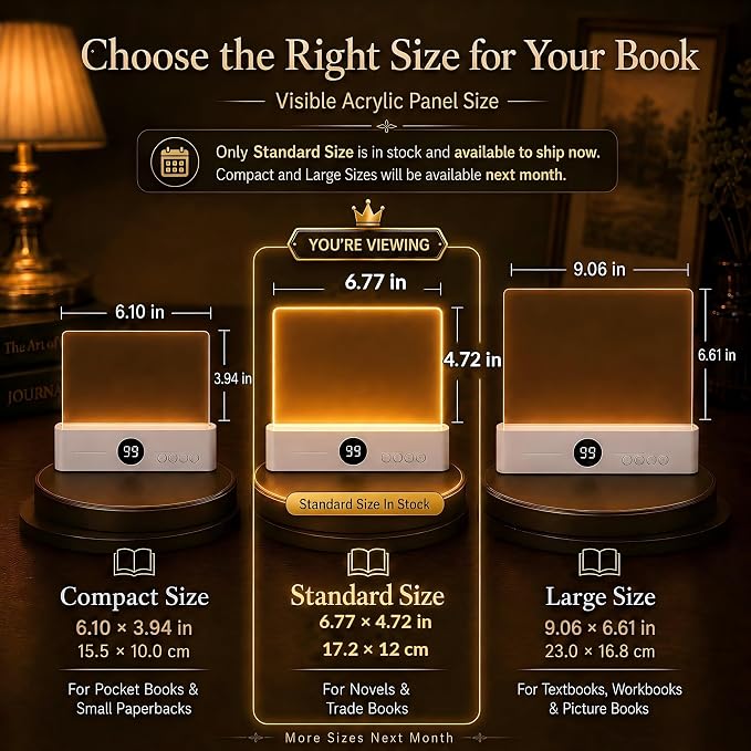 30 LED Book Light & Night Light 2 in 1, Flat Book Light Black | Rechargeable Book Page Light with 3 Color Temperatures, Stepless Dimming & 1-99 Min Sleep Timer, Ideal Gift for Readers