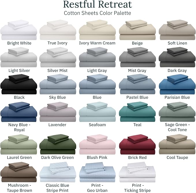 California Design Den Luxury 600 Thread Count King Bed Sheets Set,Dark Grey | 100% Cotton Sateen Backed by Good Housekeeping Seal, Soft & Smooth, 16" Deep Pocket, All-Around Elastic, Durable, Easy Care