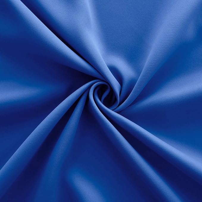 KOUFALL Blue Curtains 84 Inches Long for Living Room Set of 2 Panels Grommet Window Drapes Light Blocking Insulated Thermal Room Darkening Blackout Curtains for Bedroom 52 x 84 Inch Length Royal Blue