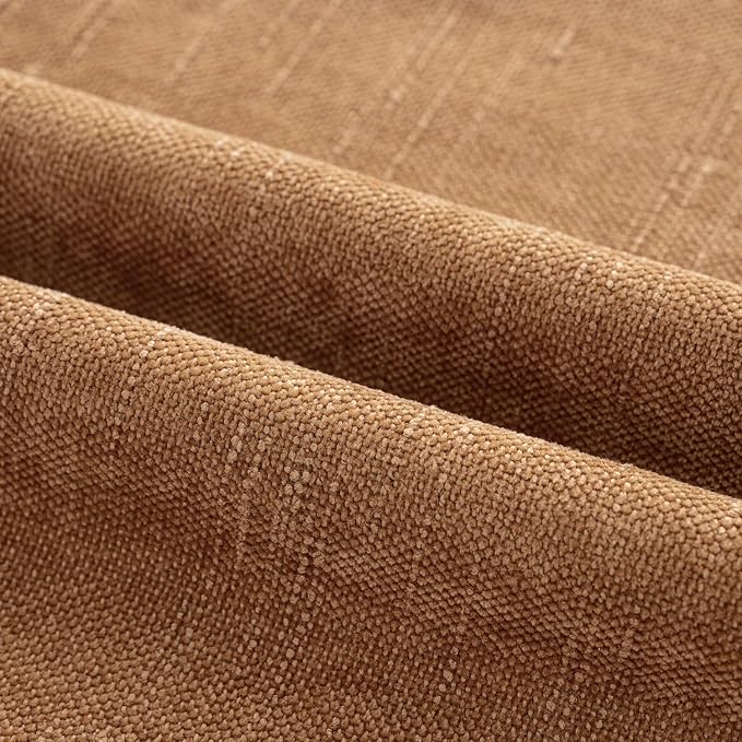 MIULEE Textured Chenille Throw Pillow Covers 18x18 Inch Brown | Pack of 2 Decorative Soft Throw Pillows, Solid Textured Cushion Covers, Modern Home Decor for Couch Sofa Bedroom Living Room