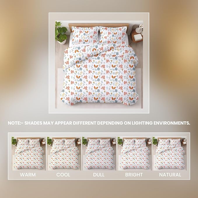 3 Pc California King Size Duvet Cover Set -100% Egyptian Cotton 600 Thread Count Ultra Soft Premium Durable Comforter Cover Zipper Closure & Corner Ties (Rain Forest,104"x98")