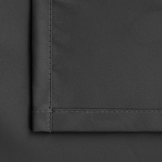 BGment Blackout Curtains - Grommet Thermal Insulated Room Darkening Bedroom and Living Room Curtain, Set of 2 Panels (52 x 84 Inch, Dark Grey) | Grommet Top, Black Out, Room Darkening, Sunblock, Thermal Insulated, Window Drapes for Bedroom, 52x84 Inch