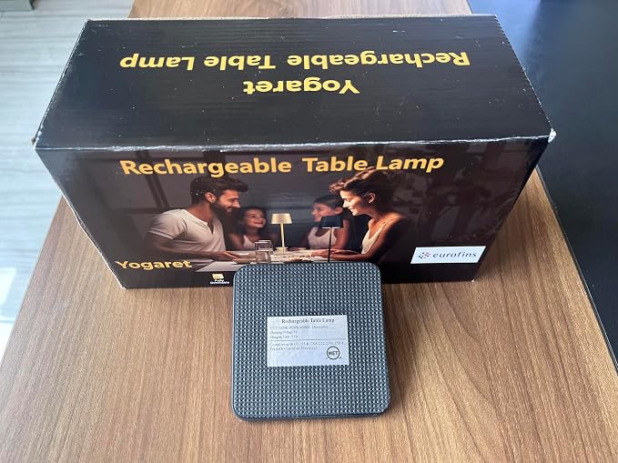 Yogaret 2 Pack Rechargeable Table Lamps,Cordless Lamp with 6000mAh Battery Operated, Portable Indoor/Outdoor Table Lamp for Patio Restaurant Home Dinner Dining Kitchen,Waterproof & Wireless | Portable table lights set of 2 wireless battery operated lam...