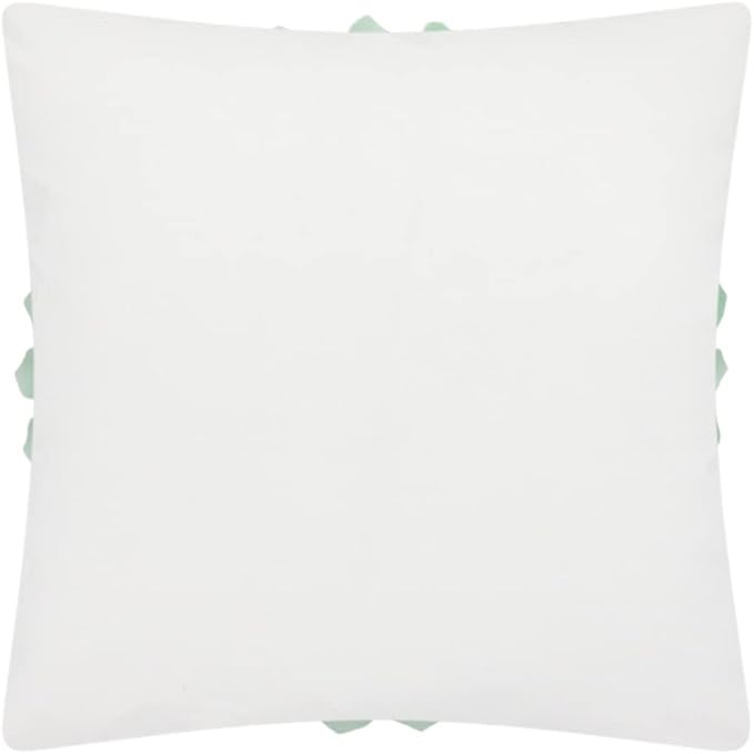 OiseauVoler 3D Sunflower Throw Pillow Cover Decorative Handmade Cushion Cover Pillowcase for Couch Living Room Home Decor 18 x 18 Inch Mint Green