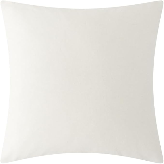 OiseauVoler 3D Flower Throw Pillow Covers, Cream White, 18 x 18 Inch | Decorative, Handmade, For Couch Bed Living Room, Farmhouse Home Decor