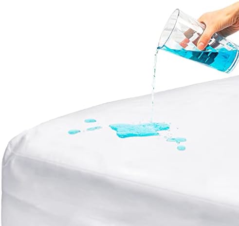 DMI Waterproof Mattress Protector and Cover, Contoured Fitted Sheet Fit, Hospital Bed, White, 36x80x6 Inch (Pack of 4)