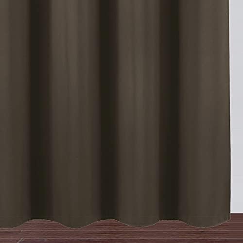 Blackout Curtains 66 x 95 inch/Chocolate Brown Curtains Set of 2 Panels/Thermal Insulated Room Darkening Bedroom Curtains