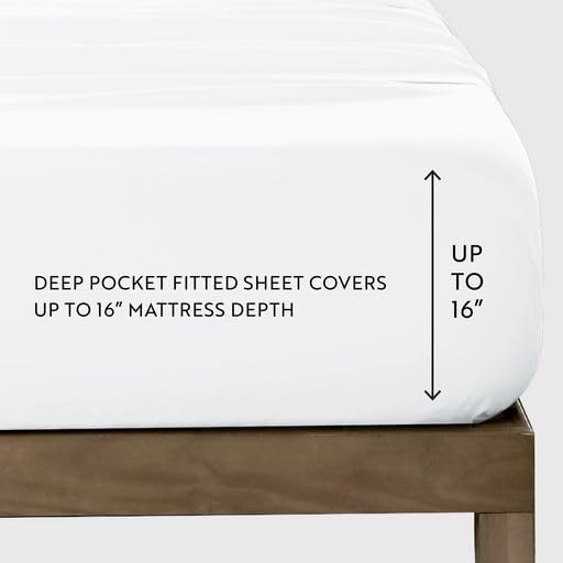 Linen Market Brushed Microfiber Full Sheet Set 4 Piece – Oeko-TEX Certified Ultra Soft & Wrinkle-Free - 16" Deep Pocket Sheets - Easy Care Full Size - Gray
