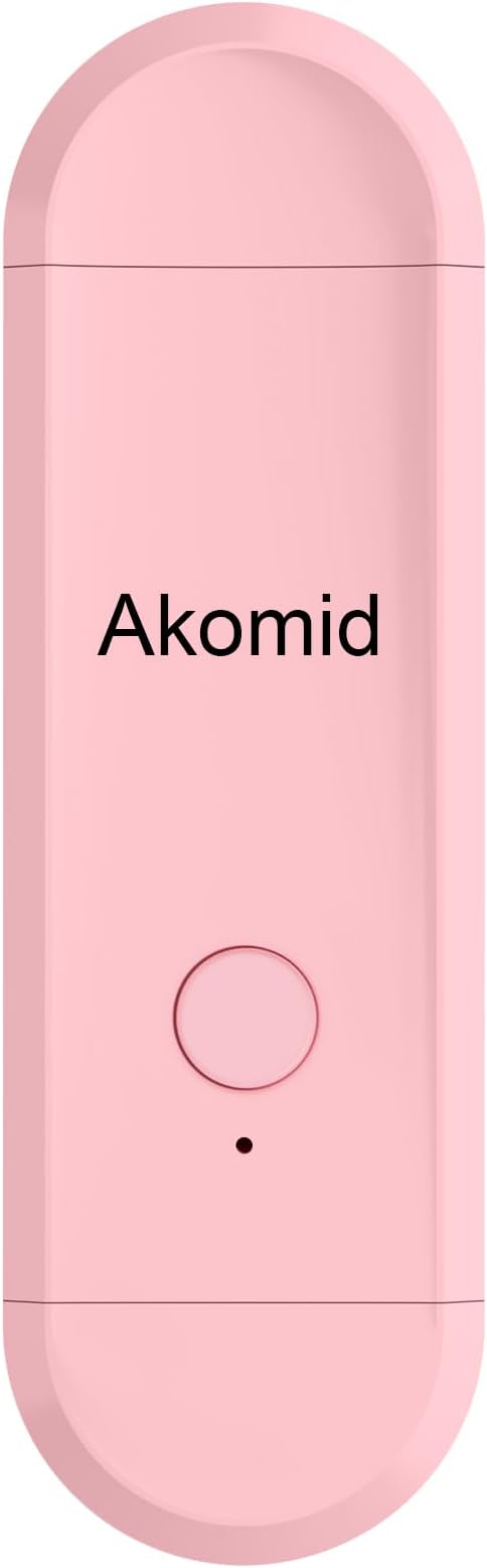 Akomid USB Rechargeable Book Light for Reading in Bed, 8 LEDs Bookmark Style Clip on, Eye-Cared Amber Light Mode for Kids, Blue Light Blocking, Stepless Dimming, Pink