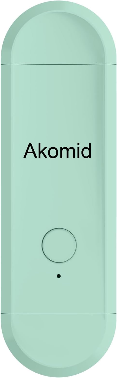Akomid USB Rechargeable Book Light for Reading in Bed, 8 LEDs Bookmark Style Clip on, Eye-Cared Amber Light Mode for Kids, Blue Light Blocking, Stepless Dimming, Turquoise
