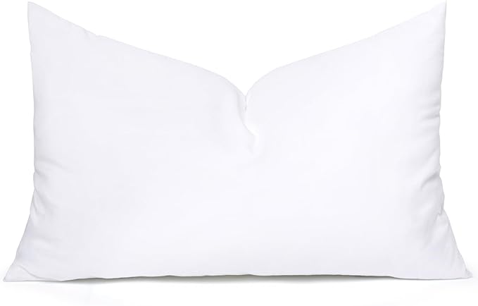 MIULEE 14x40 Inch Throw Pillow Insert for Couch Sofa Bed | Premium Virgin Filling, Soft Brushed Fabric, Rectangle Decorative Pillow, Lumbar Back and Neck Support