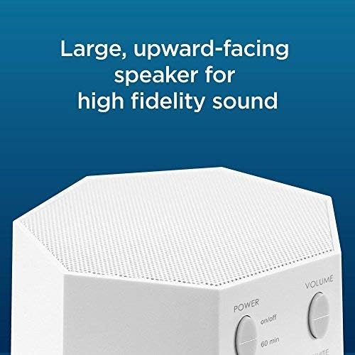 Adaptive Sound Technologies LectroFan Classic Sound Machine, White | Soothing Sound Machine for Sleep with a Built-in Sleep Timer, Non-Looping Sounds, Speech Privacy and Compact Design