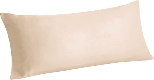 BEDELITE Body Pillow Pillowcase, Rayon from Bamboo, Taupe, 20"x54" | Cooling and Breathable Body Pillow Cover for Hot Sleepers & Night Sweats, Silky Soft Full Long Pillow Case, Envelope Closure