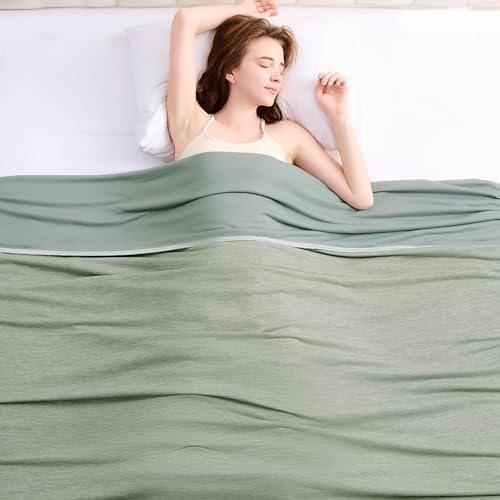 TOPCEE Cooling Blanket(60"x90"Twin Size)for Night Sweats Absorbs Heat to Keep Adults, Children Cool on Warm Nights, Q-Max 0.5 Cooling blankets for Hot Sleepers, Ultra-Cool Lightweight Blanket for Bed | Absorbs Heat Cold Summer Blanket for Night Sweats ...