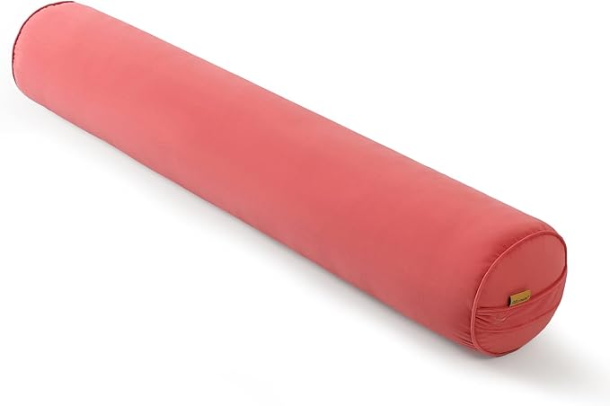 Body Pillow for Adults,Long Round Pillow,Big Cylindrical Pillow,Large Full Bolster Pillows for Side Sleepers (Coral Peach, 47.24"*7.87")