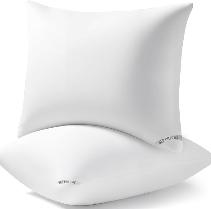 Piwaal Luxury Hotel Pillows for Sleeping 2 Pack,Bed Pillows Standard Size Set of 2,Down Alternative Filling,Pillows for Back,Stomach and Side Sleepers