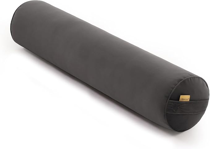 Body Pillow for Adults,Long Round Pillow,Big Cylindrical Pillow,Large Full Bolster Pillows for Side Sleepers (Steel Gray, 39.37"*7.87")