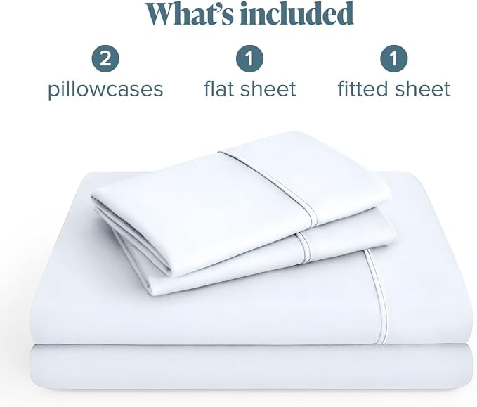 Bare Home Full XL Sheet Set - 1800 Ultra-Soft (Full XL, White) | Deep Pockets 6 to 15 Inches, Breathable, Hypoallergenic, Hotel Luxury, Easy Fit, Soft, All-Season