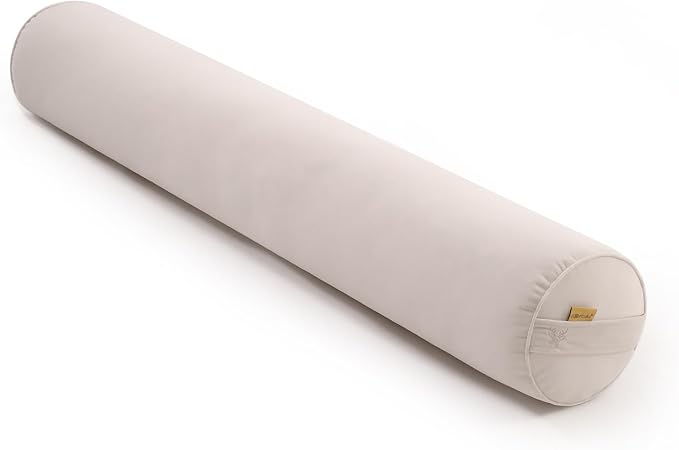 Body Pillow for Adults,Long Round Pillow,Big Cylindrical Pillow,Large Full Bolster Pillows for Side Sleepers (Misty White, 47.24"*7.87")